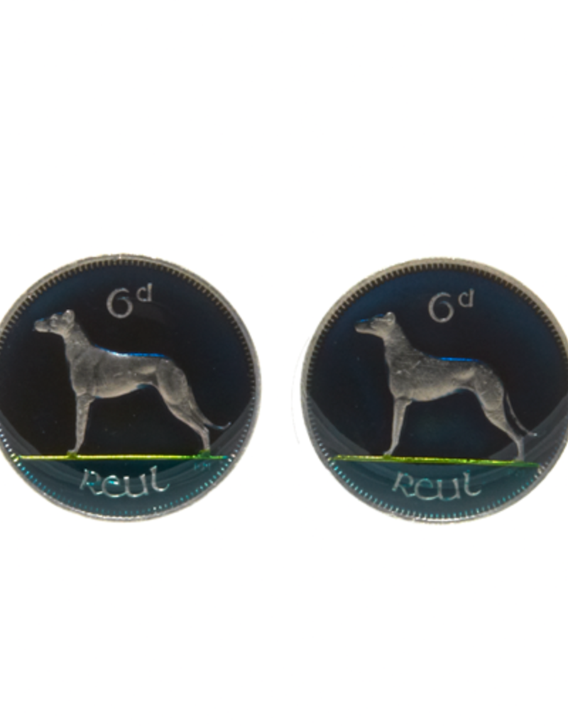 Hand Enameled Coin Cufflinks - Ireland