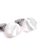 MOP Pebble set in 925 SS Cufflinks