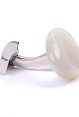 MOP Pebble set in 925 SS Cufflinks