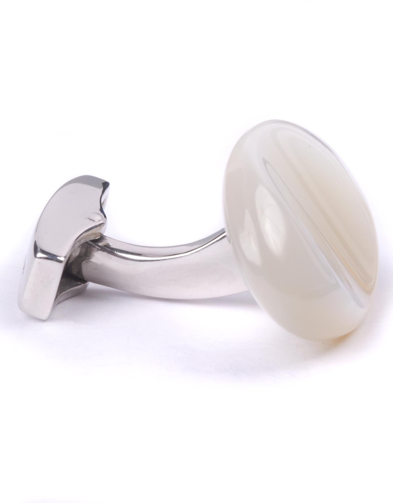 MOP Pebble set in 925 SS Cufflinks