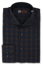 100%CO Crinkled Plaid Shirt