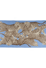 100%WS Featherweight Scarf Jaguars - Blue & Tan