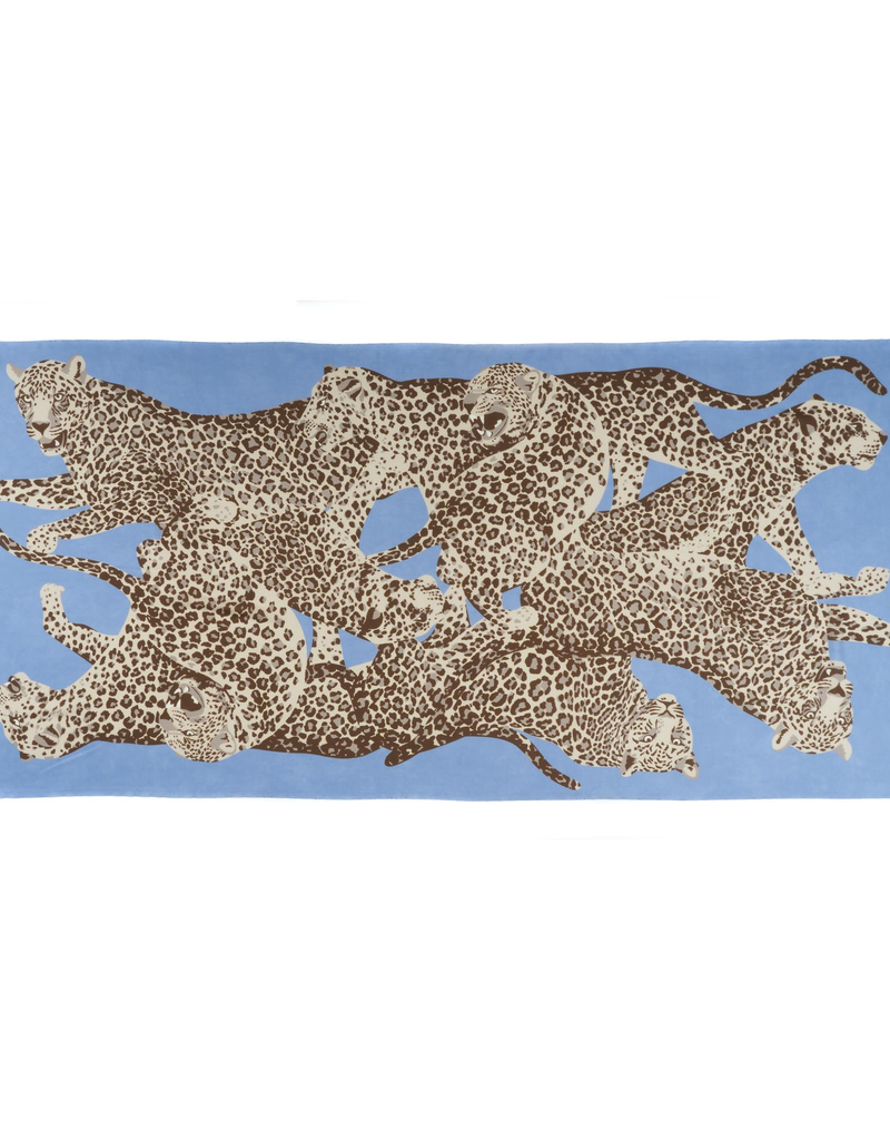 100%WS Featherweight Scarf Jaguars - Blue & Tan