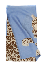 100%WS Featherweight Scarf Jaguars - Blue & Tan