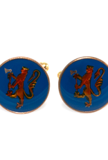 Hand Enameled Coin Cufflinks - Norway