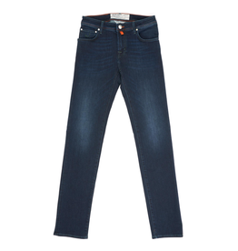 Handmade Tapered Comfort Stretch Jeans, Zip fly