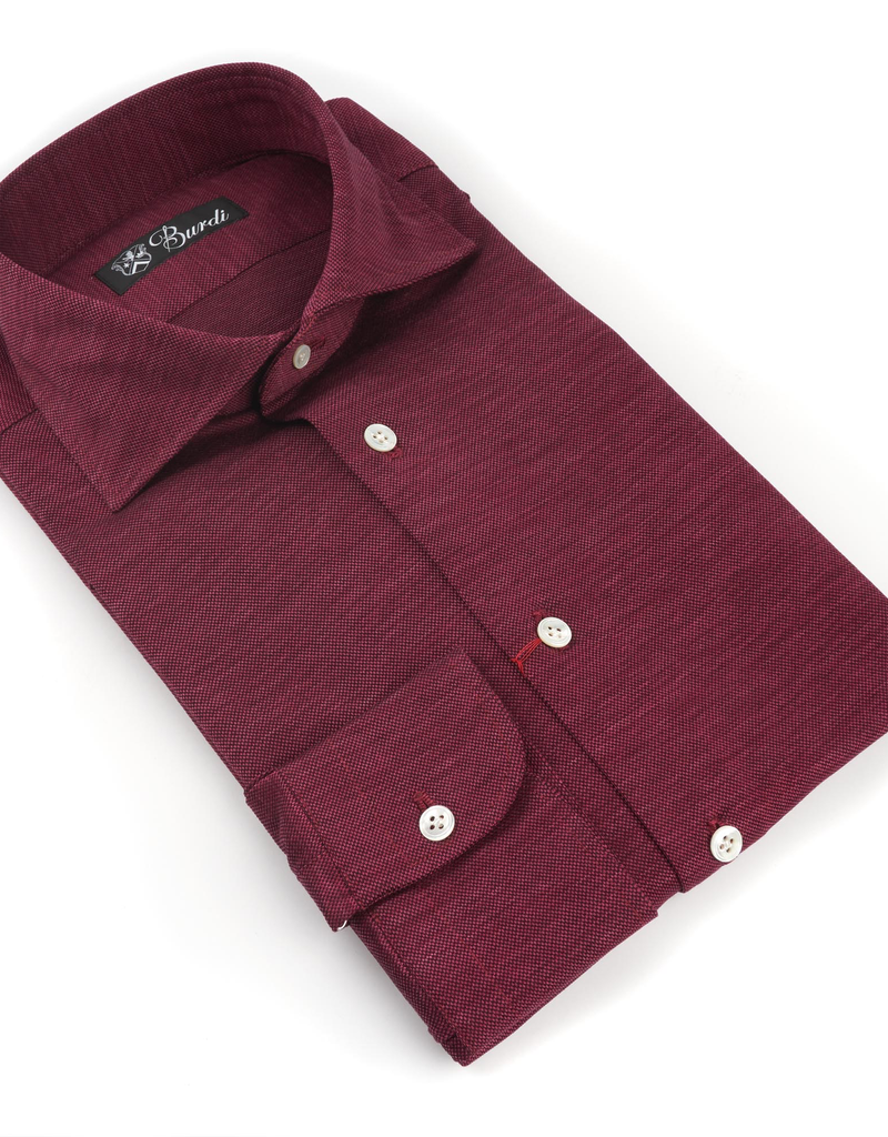 100%CO Jersey Knit Shirt, Melange - P-17139