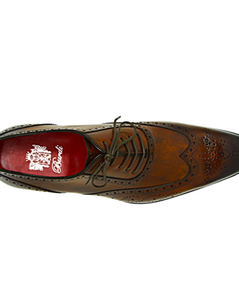 Brown Oxford with Burnished Toe