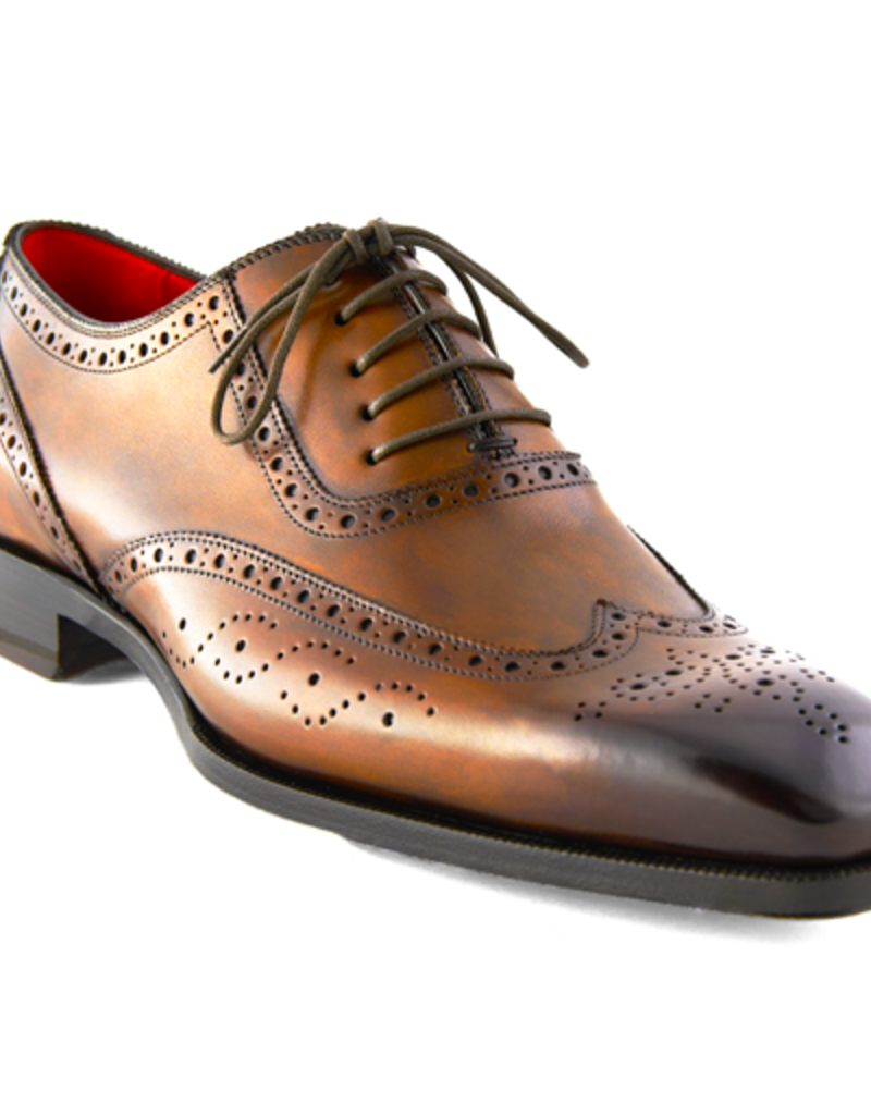 Brown Oxford with Burnished Toe