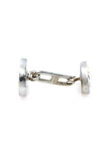 Yellow & Black Enamel Double-sided Silver Cufflinks
