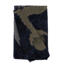 Dragon Scarf - Cotton, Velvet and Modal