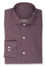 Printed Twill Cotton Shirt, Small Geo dots