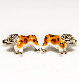 Bulldog Sterling Silver Cufflinks