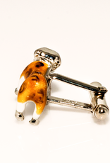 Bulldog Sterling Silver Cufflinks