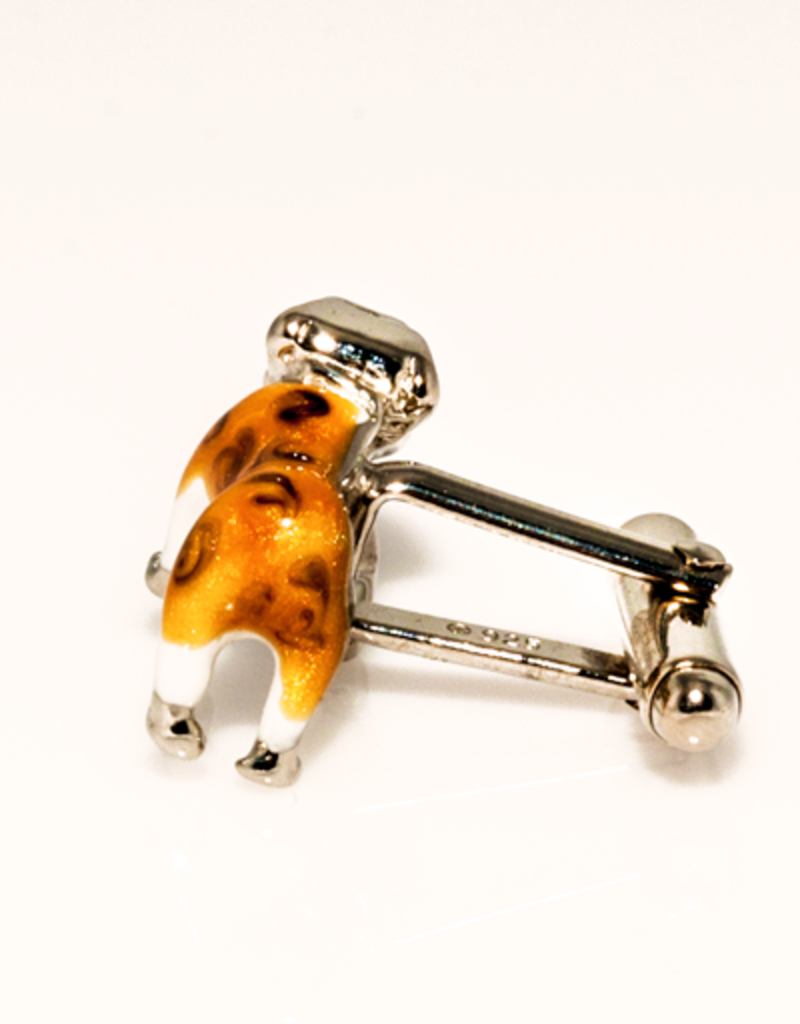 Bulldog Sterling Silver Cufflinks