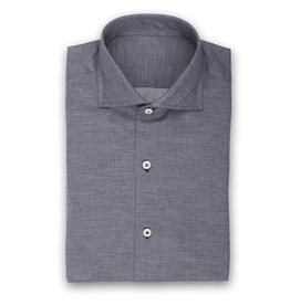 Handmade Soft Twill Cotton Shirt w/contrast stitching