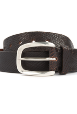 Blade Cross Cut Leather Belt