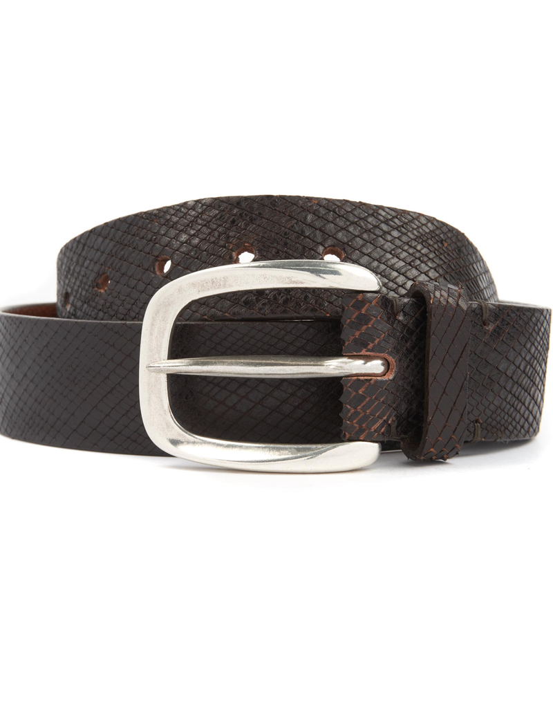 Blade Cross Cut Leather Belt
