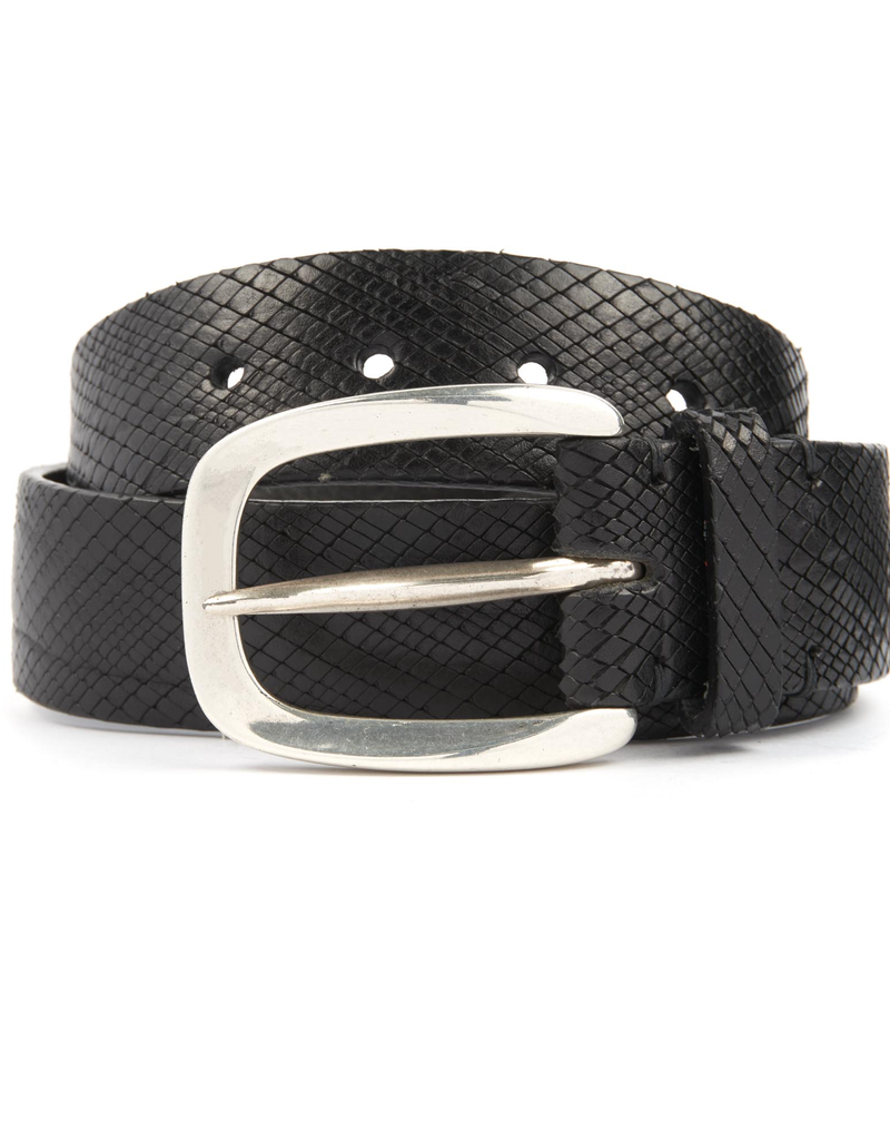 Blade Cross Cut Leather Belt