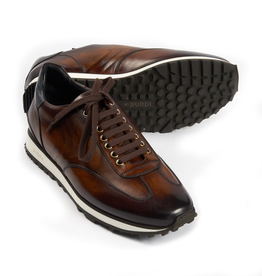 Calf Leather Sneakers, Brown