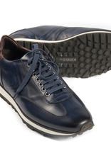 Calf Leather Sneakers, Navy