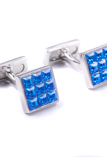 Blue Swarovski Mini Cufflinks