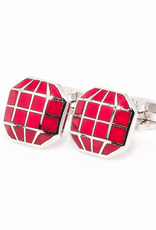 Red Octagonal Cufflinks