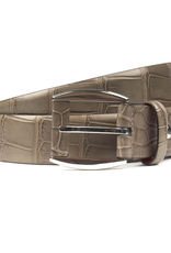 Alligator Belt with Leather Detail on Buckle