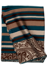 SE Paisley and Stripe  Multicolor Scarf