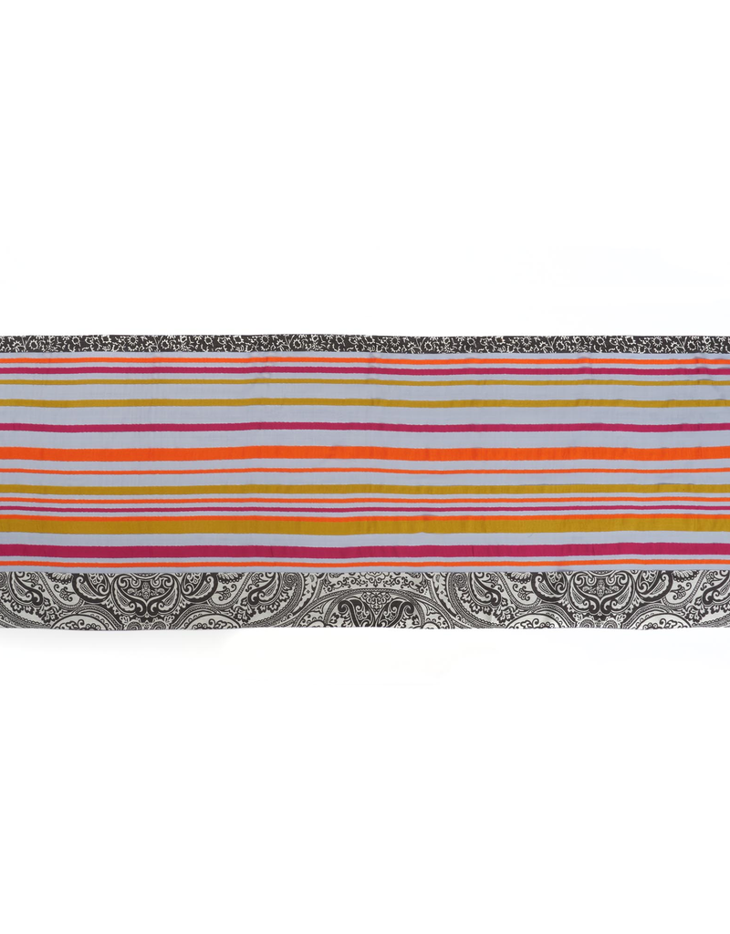 SE Paisley and Stripe  Multicolor Scarf