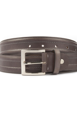 Leather Belt with Stitching Detail