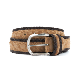 Alligator Belt - Tan/Brown