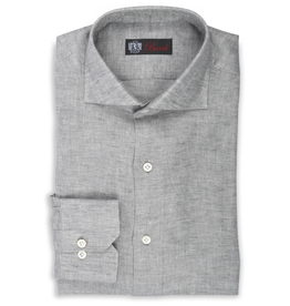 Linen Twill Shirt - Grey