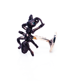 Black Sterling Ant Cufflinks