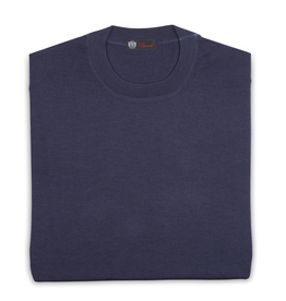 Cashmere / Silk Crew Neck Dark Purple