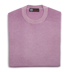 Cashmere / Silk Crew Neck Sweater, Pink