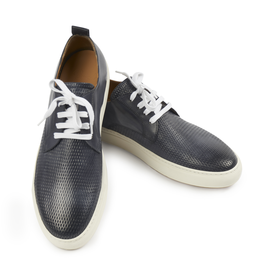 Textured and Smooth Leather Sneakers