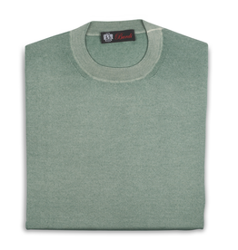 Cashmere / Silk Crew Neck Sage