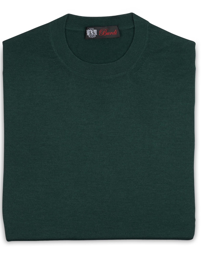 Cashmere / Silk Crew Neck Green