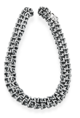 Burdi Chain with Round Studded Links in 925 Sterling Silver