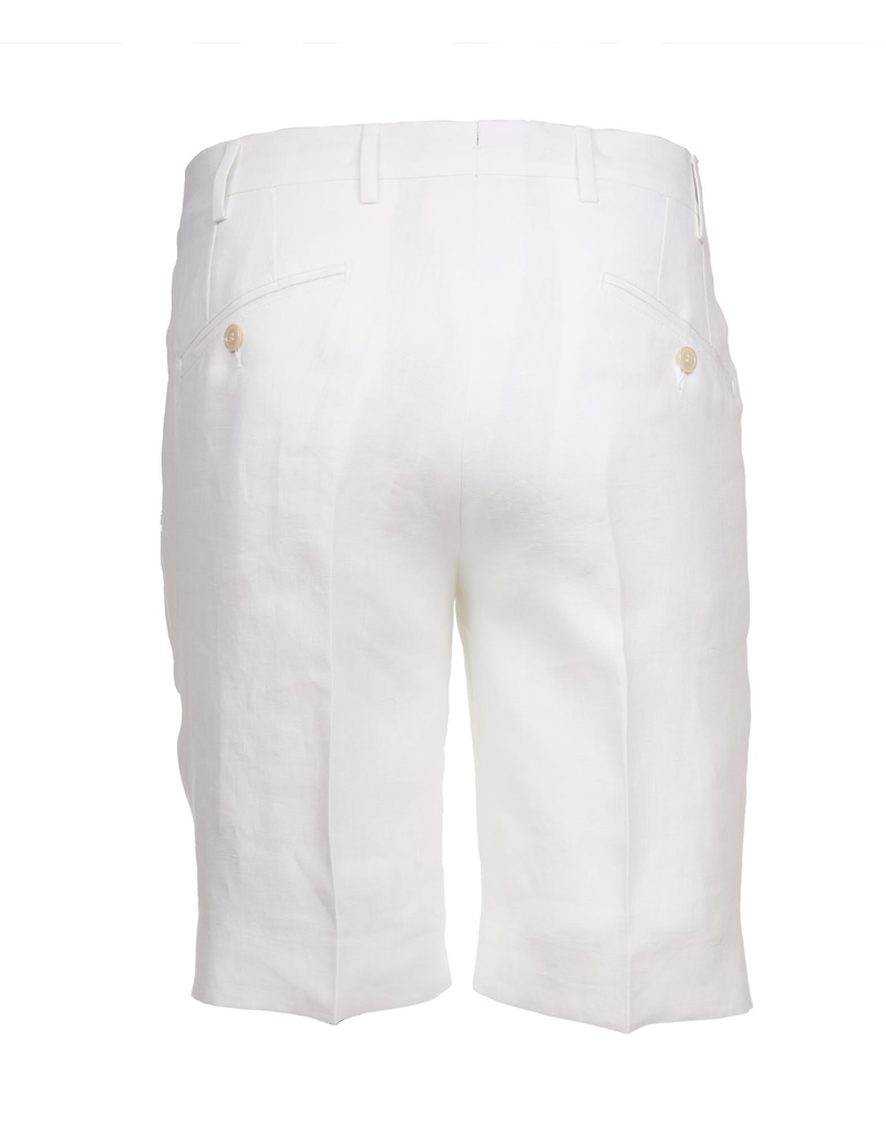 Linen Dress Shorts, White