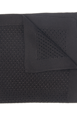 Silk Knit Pocket Square, Black