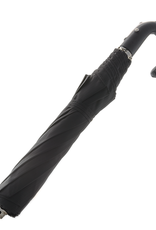 Black Compact Umbrella with Studded Handle
