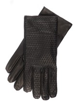 Braided Nappa Leather Gloves, Cashmere lined