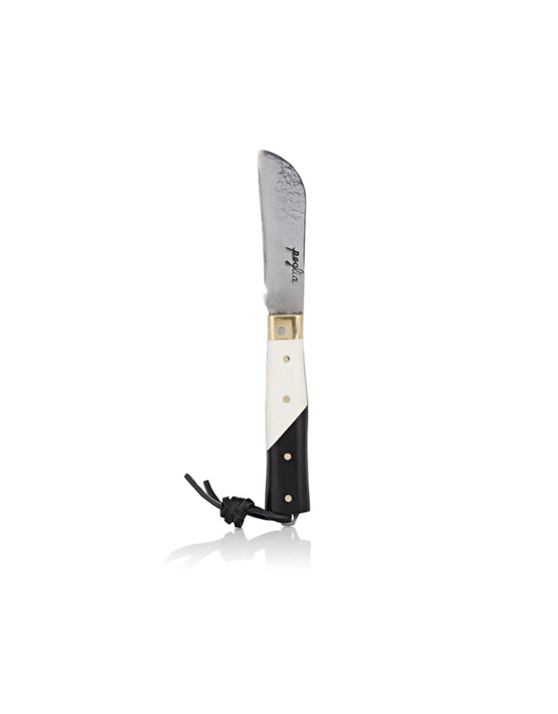 Signature Pocket Knife, Horn & Bone (Black&White)