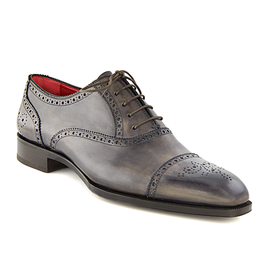 Gray Oxford shoes