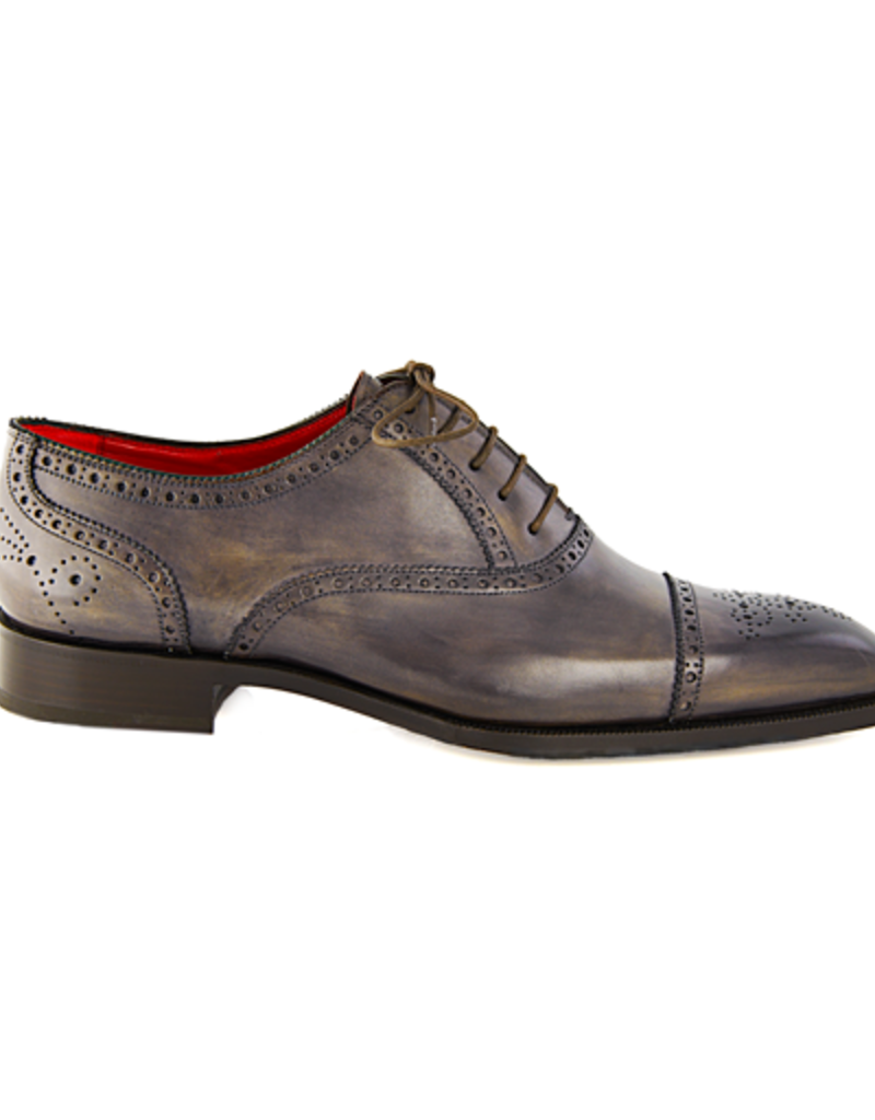 Gray Oxford with Burnished Toe