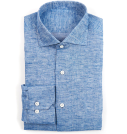 Linen Twill Shirt - Blue