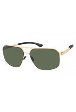 Gold Square Aviator Sunglasses Polarized
