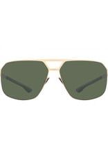 Gold Square Aviator Sunglasses Polarized